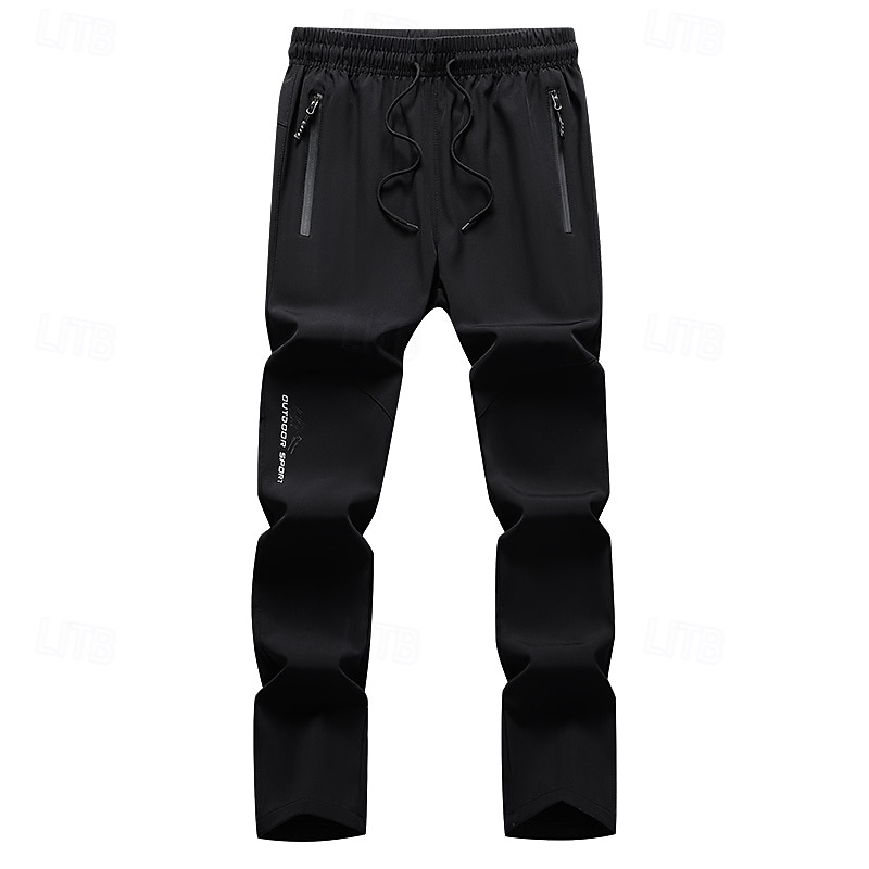 Men's Pants Trousers Hiking Pants Outdoor Pants Sport Casual Daily Elastic Elastic Drawstring Design Plaid / Striped / Chevron / Round Full Length Casual Activewear Black Dark Blue Micro-elastic 2025 - $24.99 –P7