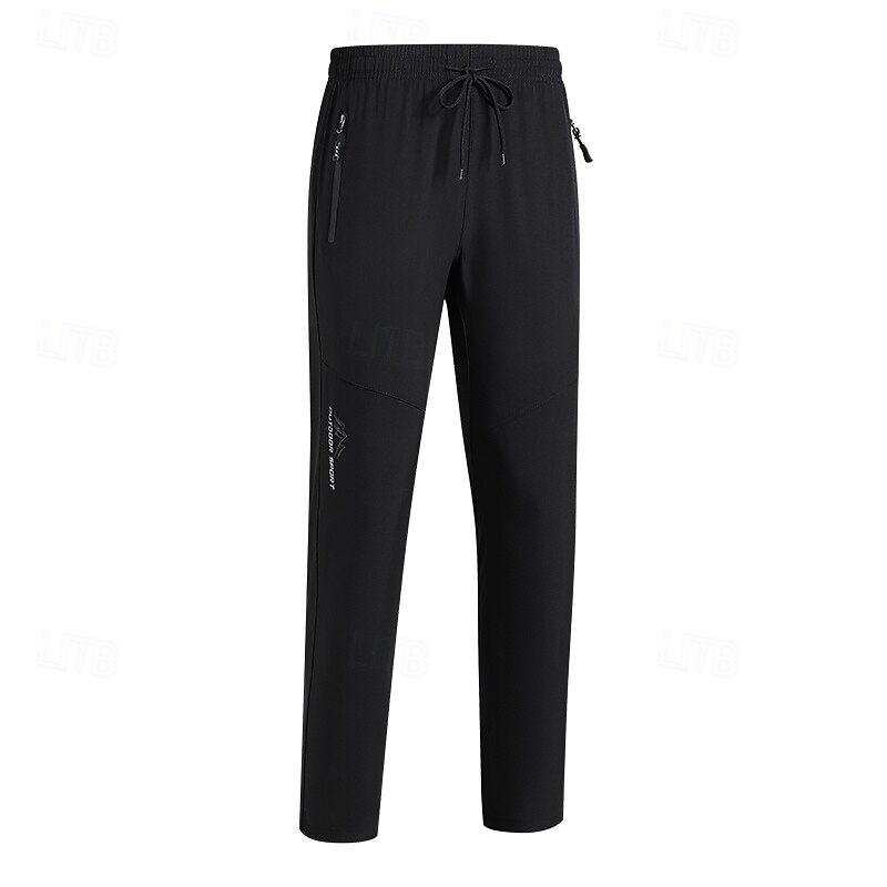 Men's Pants Trousers Hiking Pants Outdoor Pants Sport Casual Daily Elastic Elastic Drawstring Design Plaid / Striped / Chevron / Round Full Length Casual Activewear Black Dark Blue Micro-elastic 2025 - $24.99 –P3