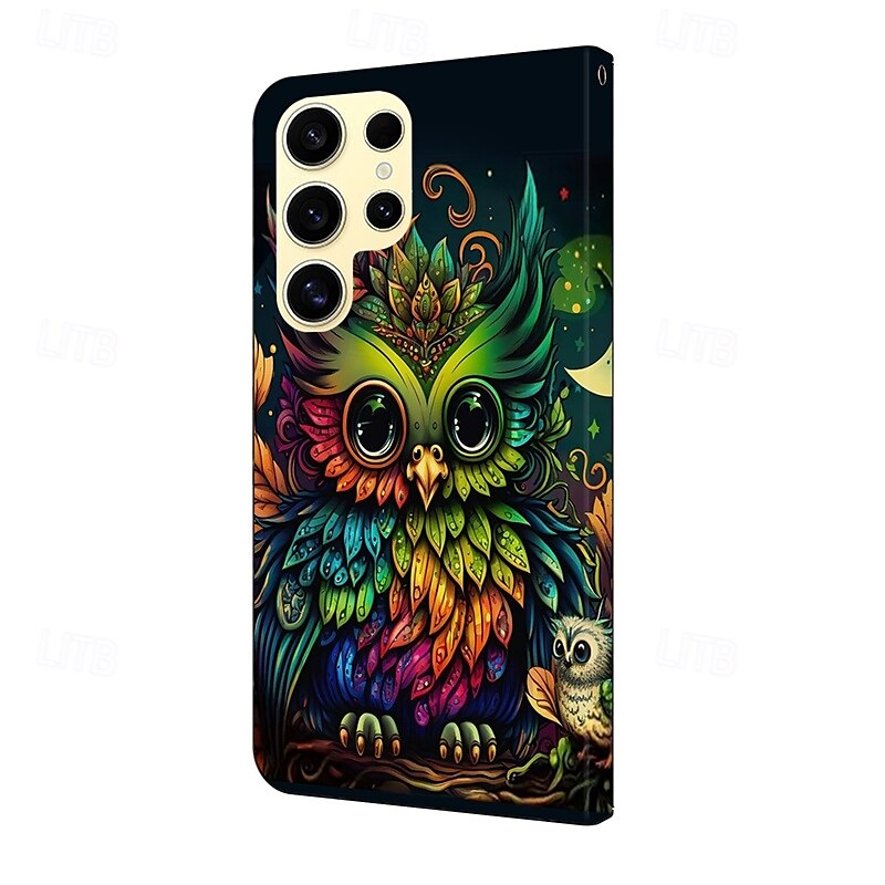 telefone Capinha Para S24 Ultra S24 Plus S24 S23 S23 Ultra S22 S22 Plus Ultra S21 Ultra S21 FE S21 Capa traseira Com Suporte Antichoque Retro Couro PU de 2025 por $14.99 –P13