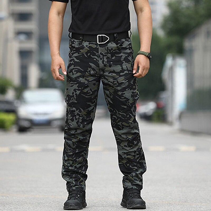 Bărbați Pantaloni Cargo Pantaloni tactici Pantaloni Παντελόνι πεζοπορίας Nasturi Multi Buzunare Simplu Purtabil În aer liber Zilnic Camping și drumeții Modă Clasic Sötét khaki Negru 2025 - $25.99 –P14