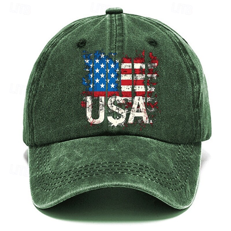 Per uomo Cappellino da baseball Cappello da sole Cappello da camionista Nero Blu marino scuro Cotone Regolabile Di tendenza Da tutti i giorni Festival Pop art Modello Bandiera Casual / quotidiano del 2025 a $8.99 –P5