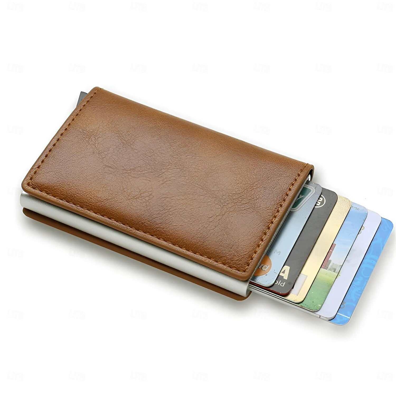 anti rfid blocking protected id kreditní banka držák na kartu peněženka luxusní značka pánská magická kůže slim mini malé peníze peněženky pouzdro 2025 - $15.99 –P3