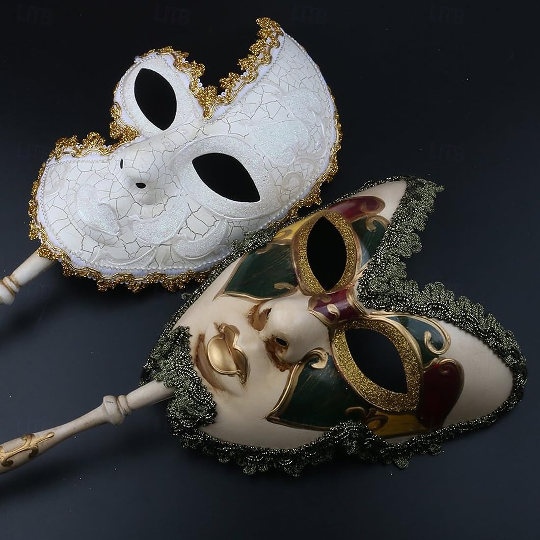 Halloween Maske Venezianische Maske Maske am Stiel Karnevalsmaske Erwachsene Unisex Halloween Karneval Party-Abendmode Maskerade Abschlussball Einfache Halloween-Kostüme Verkleiden 2025 - $29.99 –P1