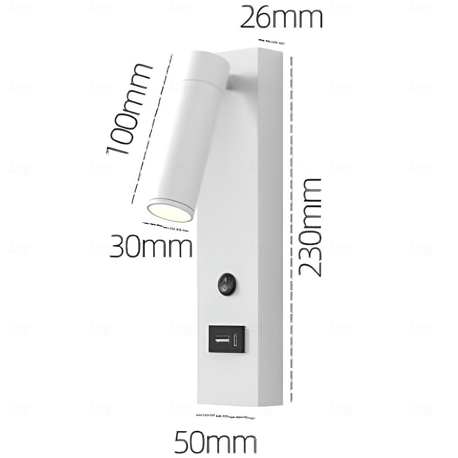 LED Wall Sconce with USB Charging Port Wall Mounted Reading Lamp Bedside Button Switch Wall Lighting Indoor Wall Lights 2025 - $74.99 –P7