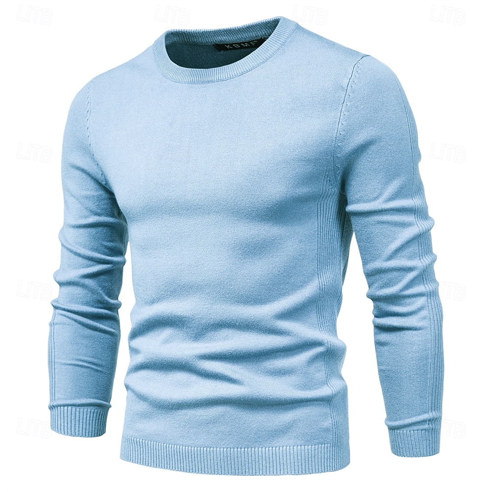 New Winter Thickness Pullover Men O-neck Solid Color Long Sleeve Warm Slim Sweaters Men Men's Sweater Pull Male Clothing 2025 - $26.99 –P16