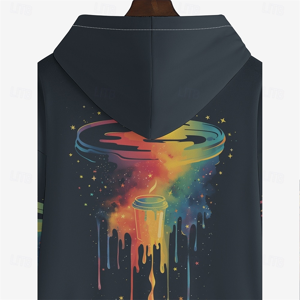 Herren Grafik Kapuzensweatshirt Kapuzenshirts Pullover Urlaub Täglich Klassisch Lässig Langarm Mit Kapuze Urlaub Sport im Freien Ausgehen Streetwear Schwarz Drucken Winter Frühling & Herbst Designer 2026 - $31.99 –P7