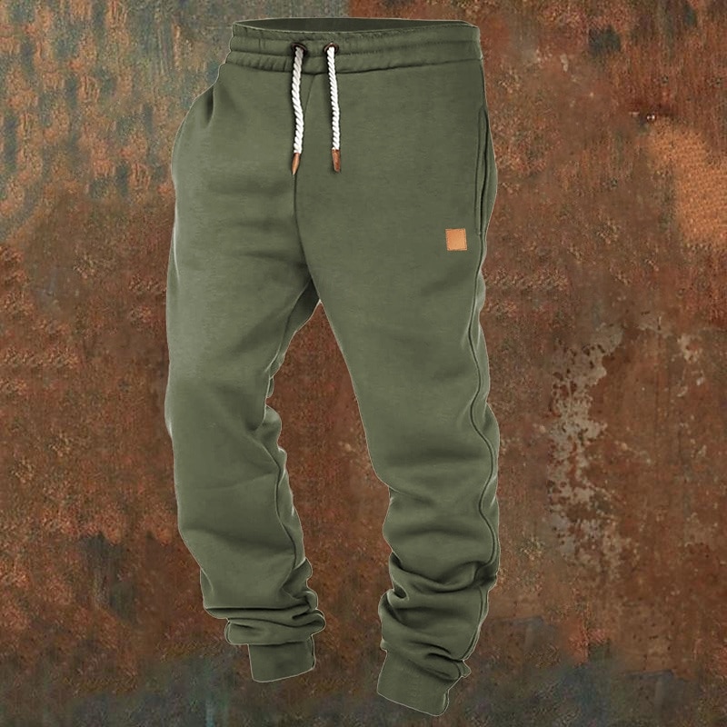 Herre Joggebukser Jogger Bukser Lomme Snorer Elastisk midje عادي Komfort Sport & Utendørs Daglig Mote Fritid Militærgrønn Svart Mikroelastisk 2026 - $17.99 –P4