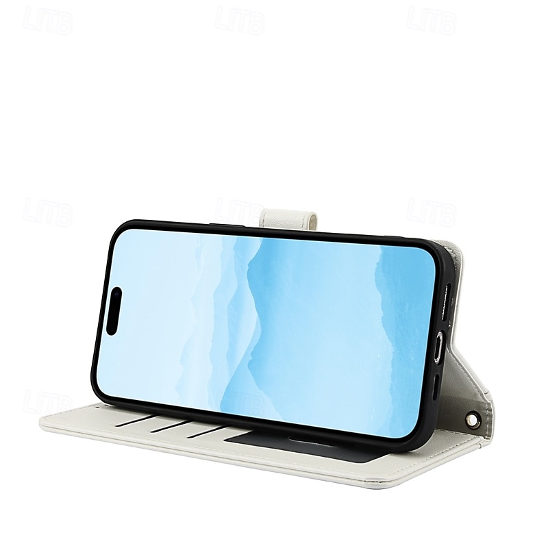 Handy Hülle Handyhüllen Für iPhone 16 iPhone 15 Pro Max Plus iPhone 14 13 12 11 Pro Max Plus Brieftasche Kartenetui Ganzkörperschutz mit Lanyard mit Handschlaufe Retro TPU PU-Leder 2025 - $19.99 –P10