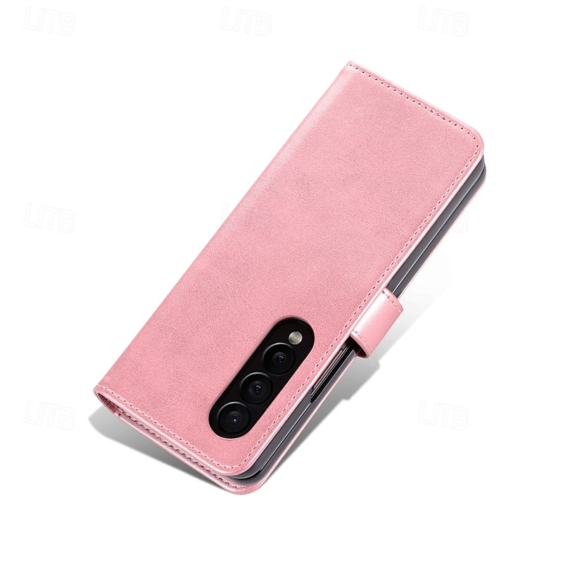 Phone Case For Z Fold 6 Z Fold 4 Z Fold 3 iPhone 16 Pro Max Plus iPhone 15 Pro Max Plus iPhone 14 13 12 11 Pro Max Plus Mini Back Cover with Stand Holder Card Slot Shockproof Retro PU Leather 2025 - $18.99 –P6