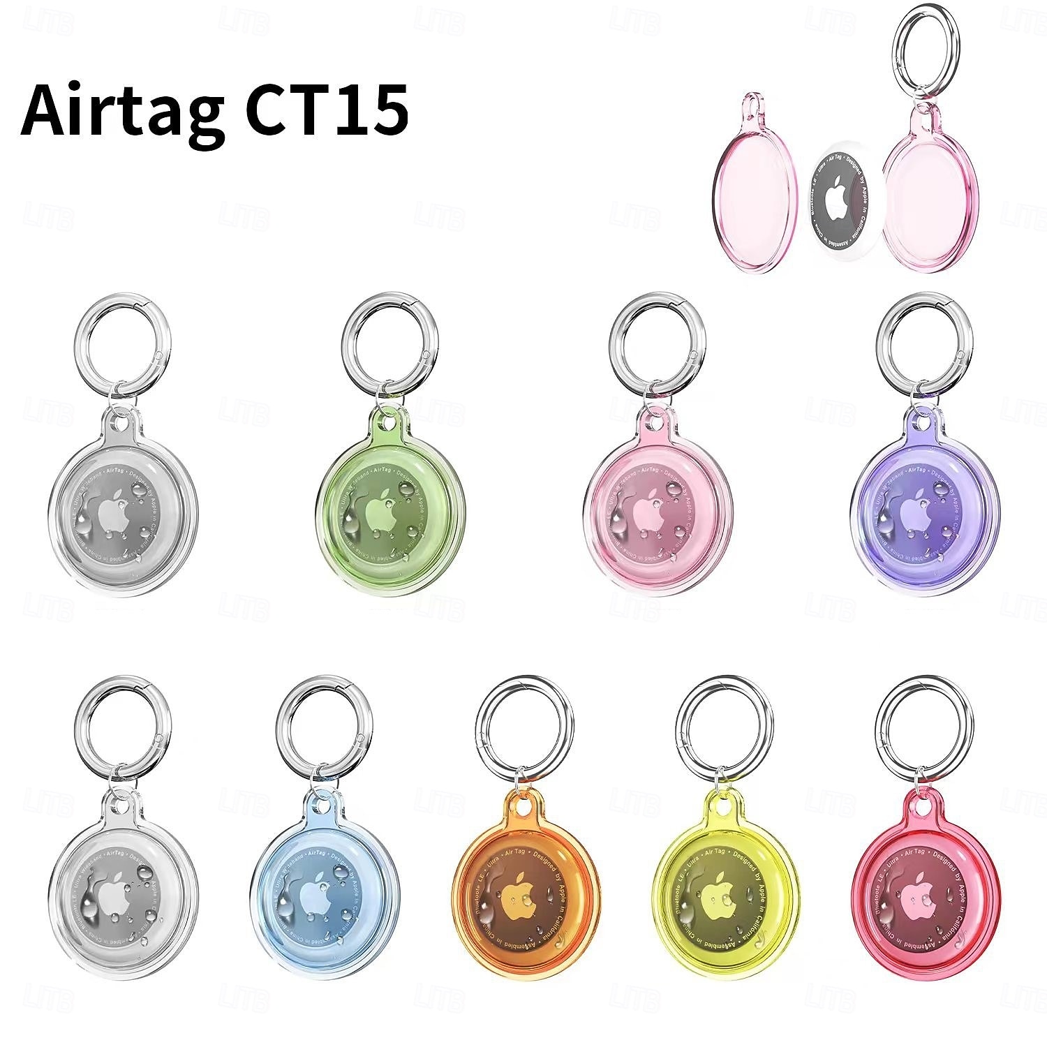 Custodia impermeabile IPX8 per AirTag, confezione da 4 – portachiavi con protezione integrale e anello per Apple AirTag, cover in TPU per animali domestici, portafoglio, bagaglio, chiavi. del 2025 a $10.99 –P7