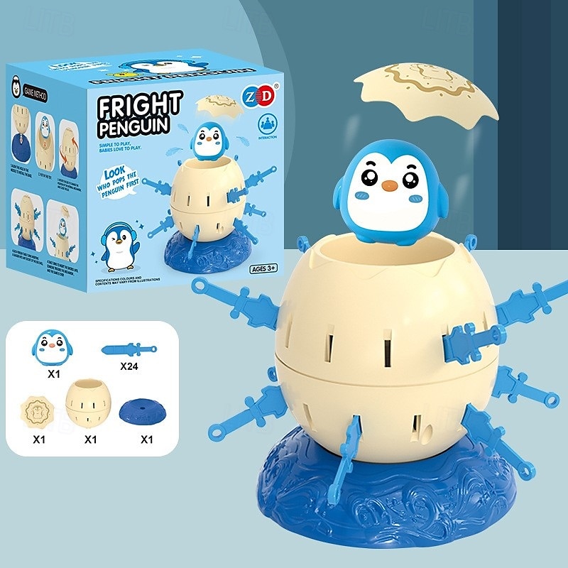 Mini Penguin Pirate Bucket Toy - Interactive Parent-Child Game for Kids, Fun Board Game, Competitive Play, Halloween and Christmas Gift Idea 2025 - $12.99 –P3
