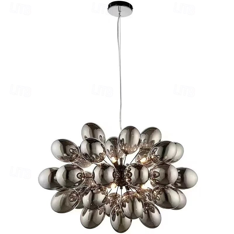 lampada a sospensione a led 60/80cm postmoderno a forma di uva in stile floreale lampadario in vetro sputnik design g9 illuminazione di lusso per la casa soggiorno bar 110-240v del 2025 a $949.99 –P5