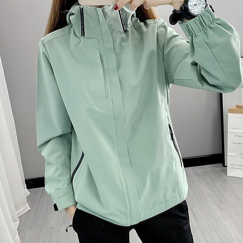 Mujer Chaqueta para senderismo Invierno Al aire libre Impermeable Resistente al Viento Multi-bolsillo Cremallera delantera Chaqueta ligera Cremallera completa Camping / Senderismo / Espeleología 2025 - $31.99 –P6