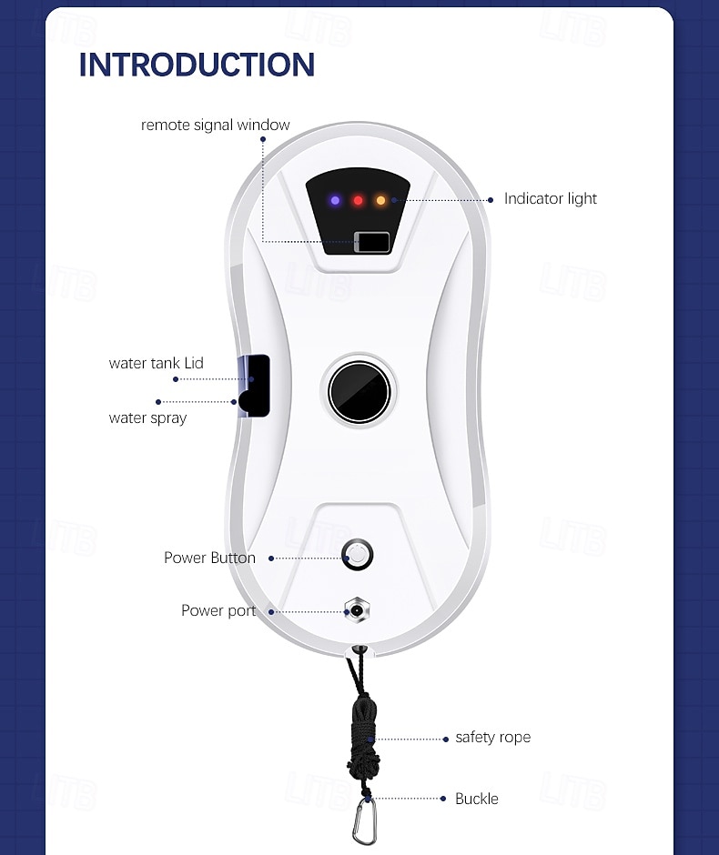 Window Cleaning Machine With Water Tank Automatic Water Spray Planning Type Fully Automatic Window Cleaning Robot 2025 - $103.99 –P15