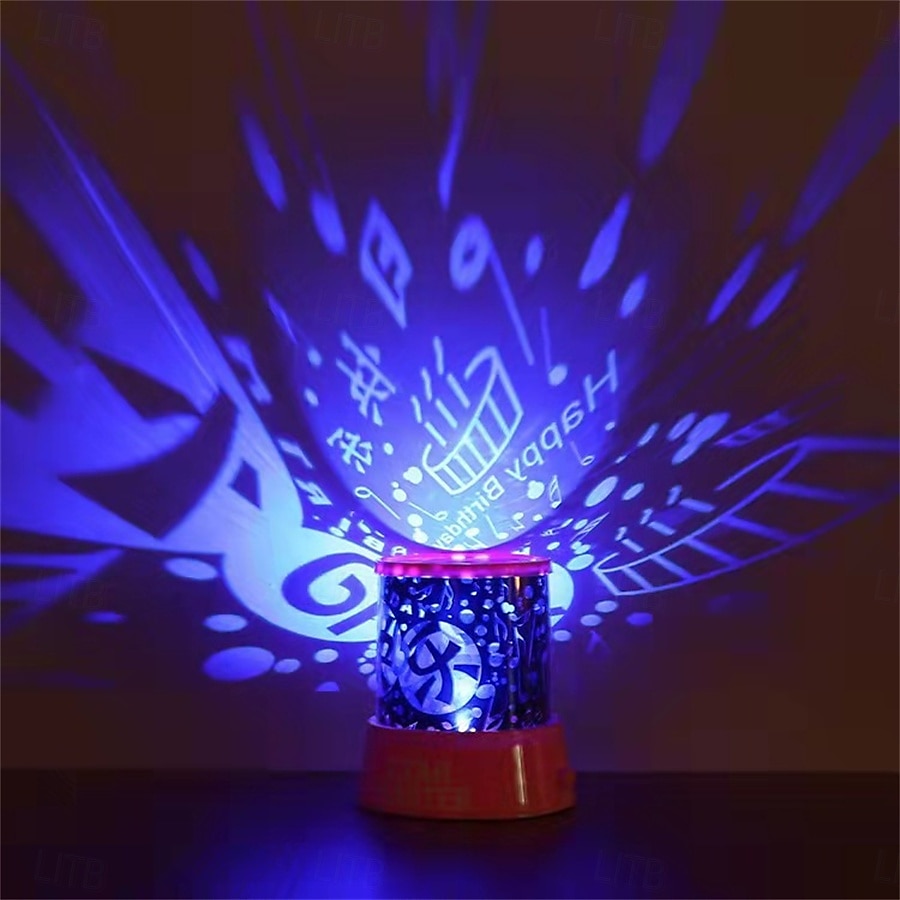 stjernehimmel projeksjonslampe led fargerik nattlys atmosfære romantisk kreativ gave knapp type tørr batteri type batteri levering inkluderer ikke 2025 - $16.99 –P12