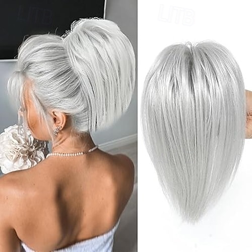 Cordon Queue-de-cheval Doux / Naturel / Faciliter l'habillage Cheveux Synthétiques Pièce de cheveux Extension des cheveux Droit Court Soirée / Fête / Soirée / du quotidien de 2025 ? $11.49 –P2