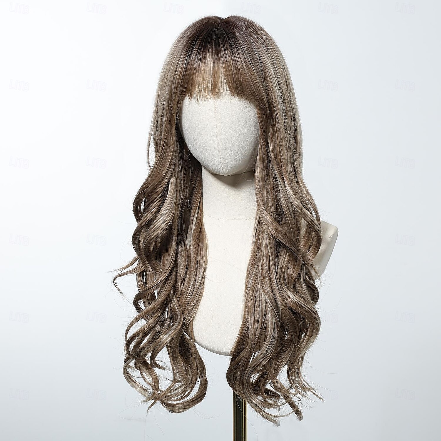 Synthetische pruiken Uniformen carrière Kostuums Prinses Gekruld Golvend Middelste stuk Gelaagd kapsel Met pony Machinegemaakt Pruik 66.0 cm sepia Synthetisch haar Dames Cosplay Feest Modieus Bruin 2025 - $27.99 –P3
