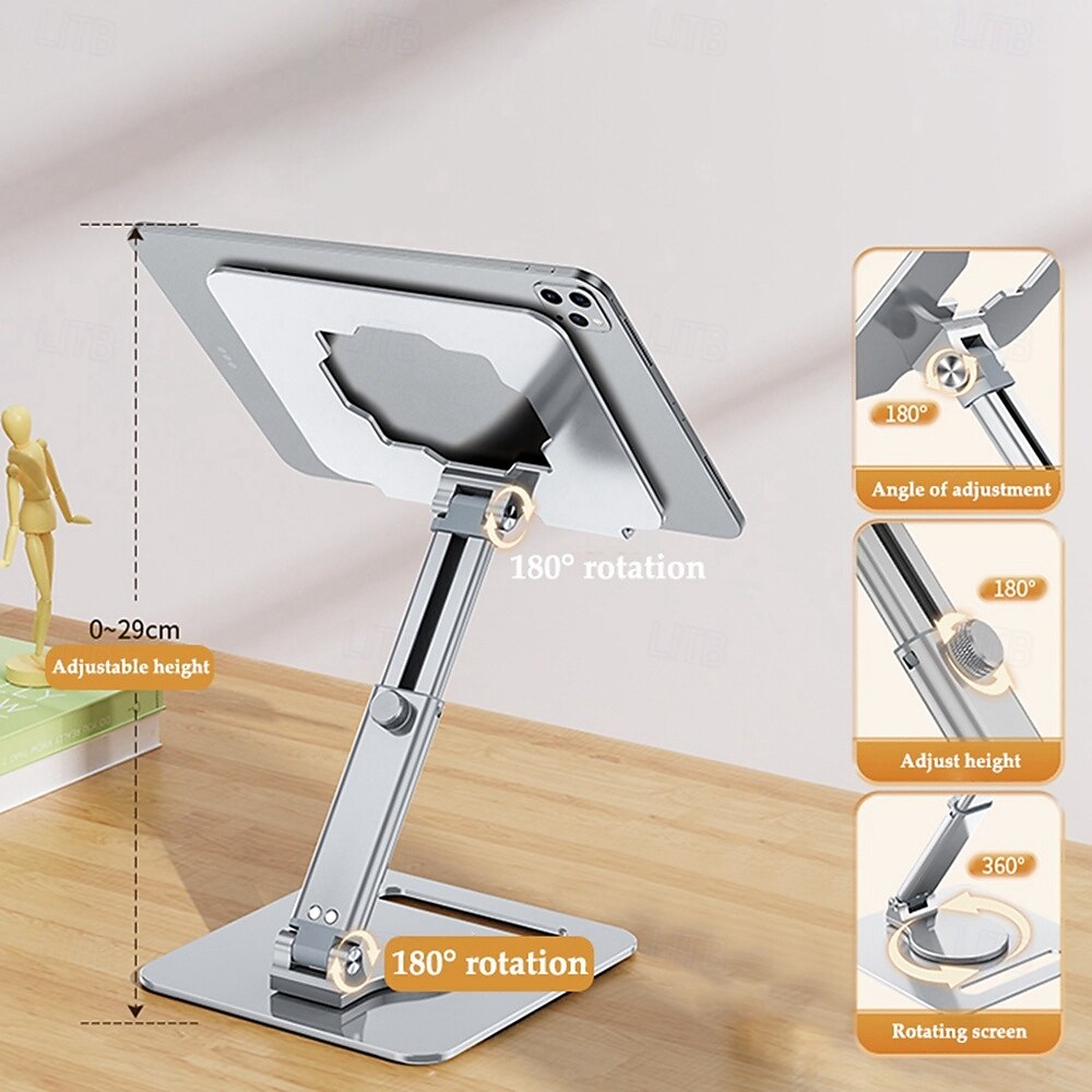 Best Sellers 360 rotating adjustable foldable aluminum alloy Carbon stand holder desktop tablet Holder for phone and tablet 2025 - $51.99 –P3