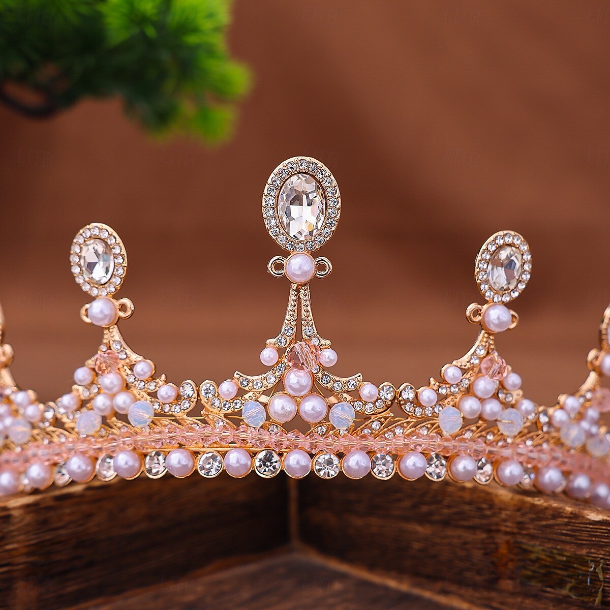 Tiaras de la corona Brillante Legierung Boda cóctel Elegante Lujo Con Perlado Artificial Detalles de Cristal Celada Sombreros 2025 - $20.99 –P2