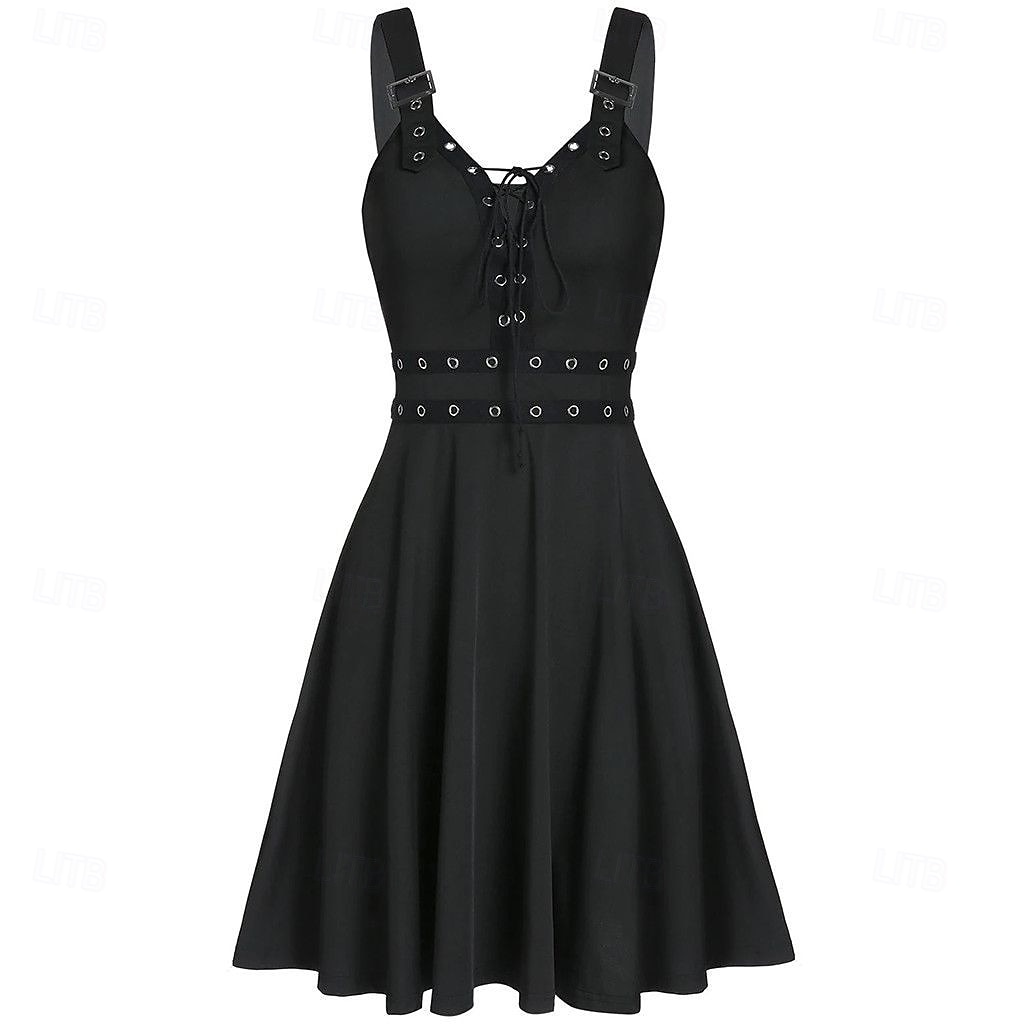 Punk și gotic Rochie de Cocktail Rochie de epoca Rochii Mascaradă Fata Goth Pentru femei Halloween Carnaval Mascaradă Halloween Bal Festival Adulți Rochie 2025 - $23.99 –P7