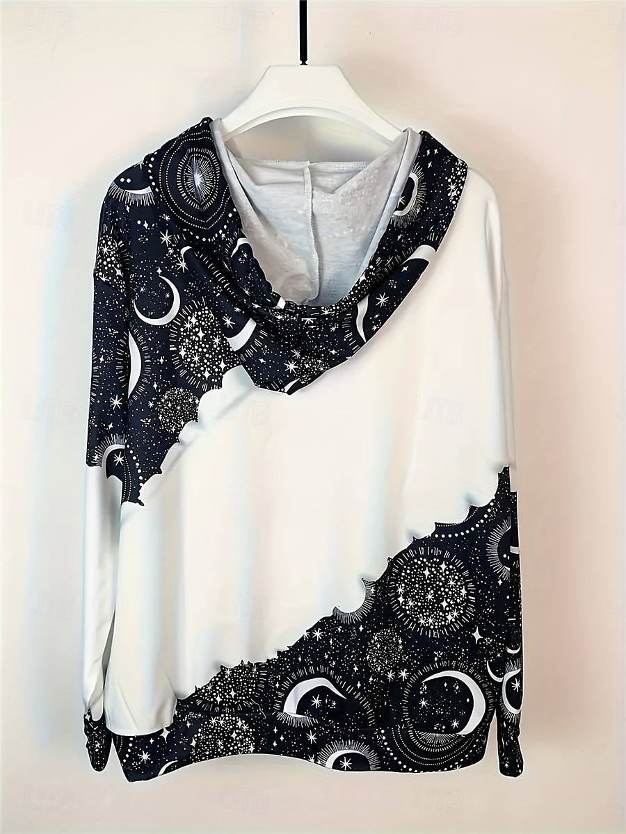 Women's Hoodie Sweatshirt Graphic Street Dailywear Pocket Print Casual Hoodie Long Sleeve Micro-elastic Fall Winter Comfrt Breathable Soft Fabric 2025 - $31.99 –P3