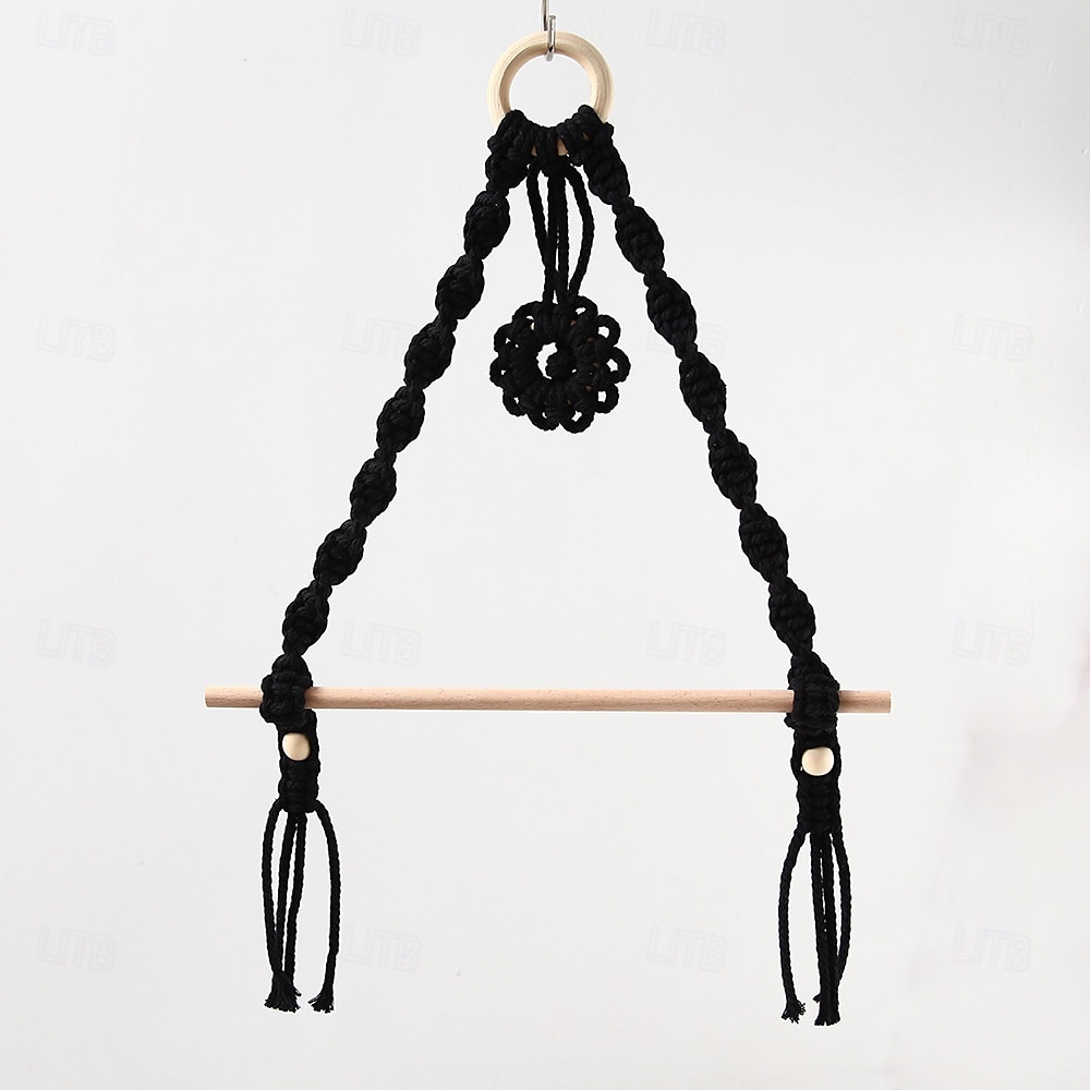 Towel Holder Eco-friendly Multifunctional Wood Cotton Rope Towel Storage Rack for Home 2025 - $116.99 –P6