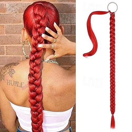 A cordoncino Code Soffice / Naturale / Facile da indossare Capelli sintetici Pezzo di capelli Estensione capelli Riccio Lungo Feste / Da sera / Festa / Serata del 2025 a $9.99 –P3
