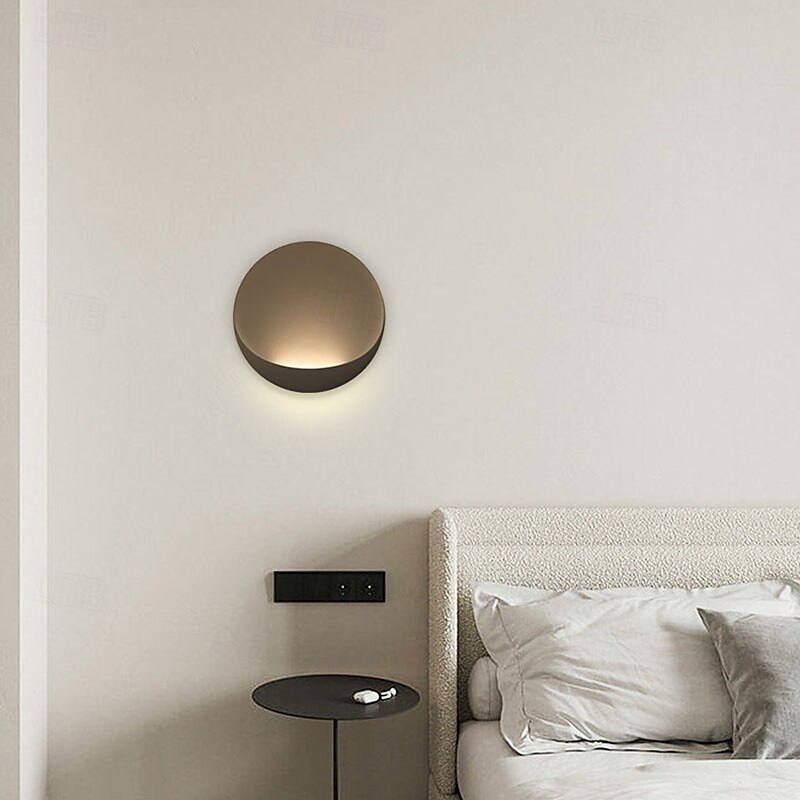 Modern Minimalist Round Aluminum LED Wall Sconce Lamp Indoor Modern Indoor Wall Lights Bedroom Metal Wall Light 110-240V 10W 2025 - $141.99 –P14