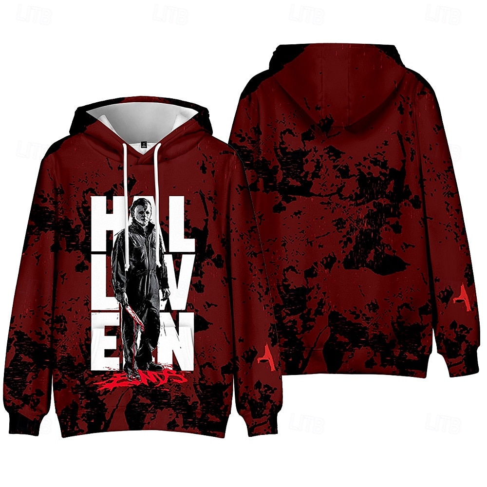 Halloween Michael Myers Bluza z Kapturem Nadruk Graficzny Na Dla par Męskie Damskie Dla dorosłych Halloween Karnawał Bal maskowy Druk 3D Codzienne 2025 - $29.99 –P8