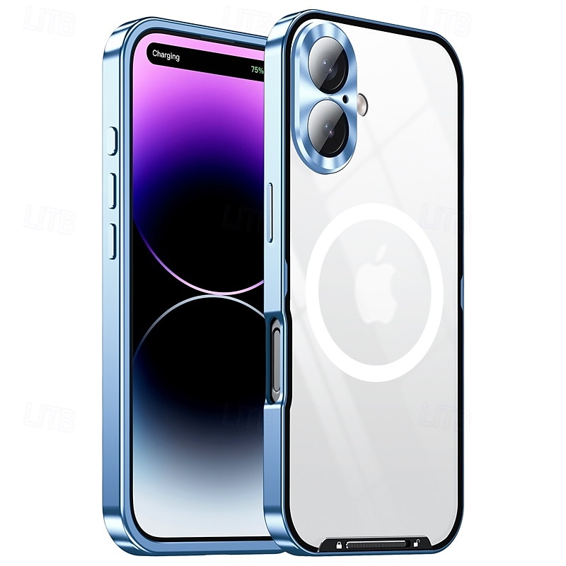 טלפון מגן עבור אייפון 16 פרו מקס iPhone 15 Pro Max iPhone 14 Pro Max אייפון 13 פרו מקס מארז ספיחה מגנטי עם Magsafe מגן עדשות מצלמה תמיכה בטעינה אלחוטית עמיד בזעזועים אקרילי סגסוגת אלומיניום 2025 - $28.99 –P1