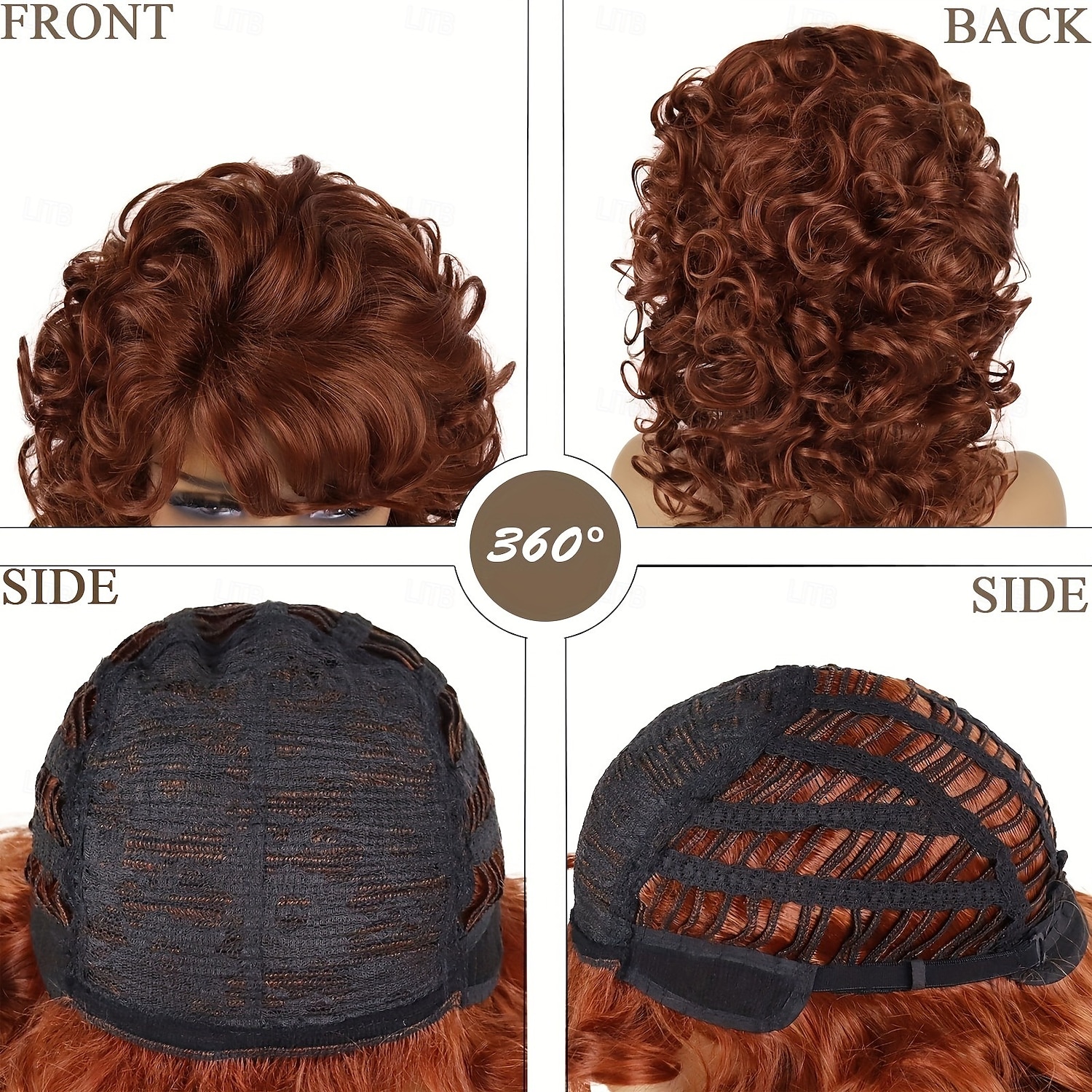 Easy-Style Heatproof Synthetic Wig - Bob with Bangs Lush Curls Perfect for Daily Wear & Special Occasions Natural Look 2025 - $19.99 –P9