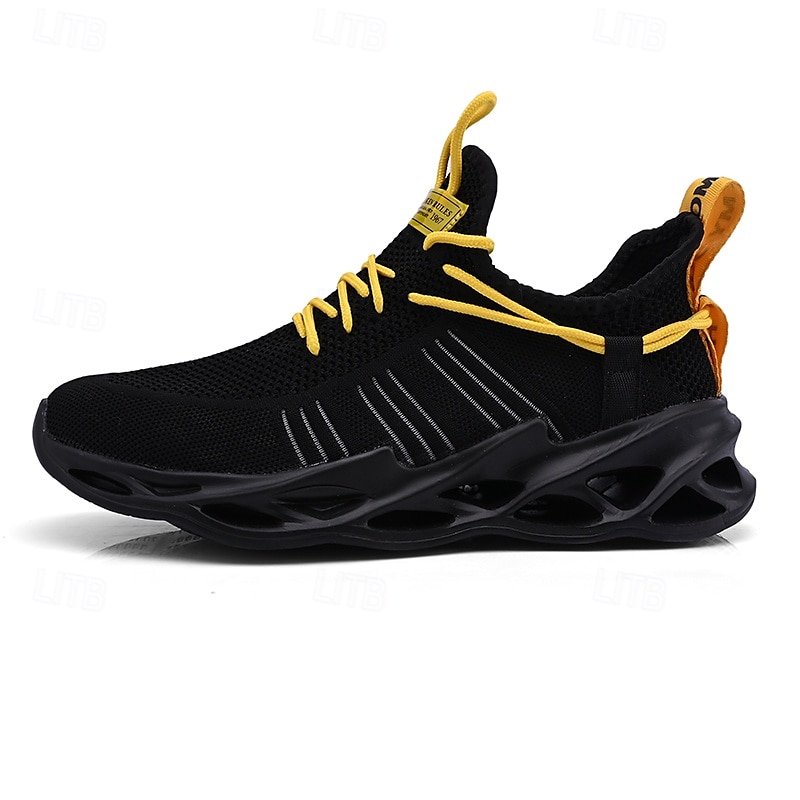 scarpe da corsa traspiranti da uomo verde neon – scarpe sportive leggere con suola ammortizzata per sport e attività all'aperto del 2025 a $46.99 –P13