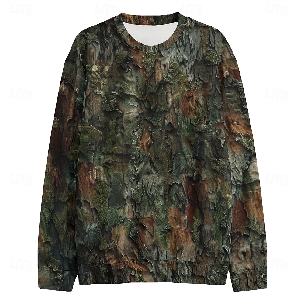 Men's Graphic Camo / Camouflage Sweatshirts Golf Pullover Sweatshirt Long Sleeve Sweatshirt Hooded Vacation Cool Daily Print Vacation Sports Outdoor Going out Printing Winter Spring &  Fall 2026 - $30.99 –P5