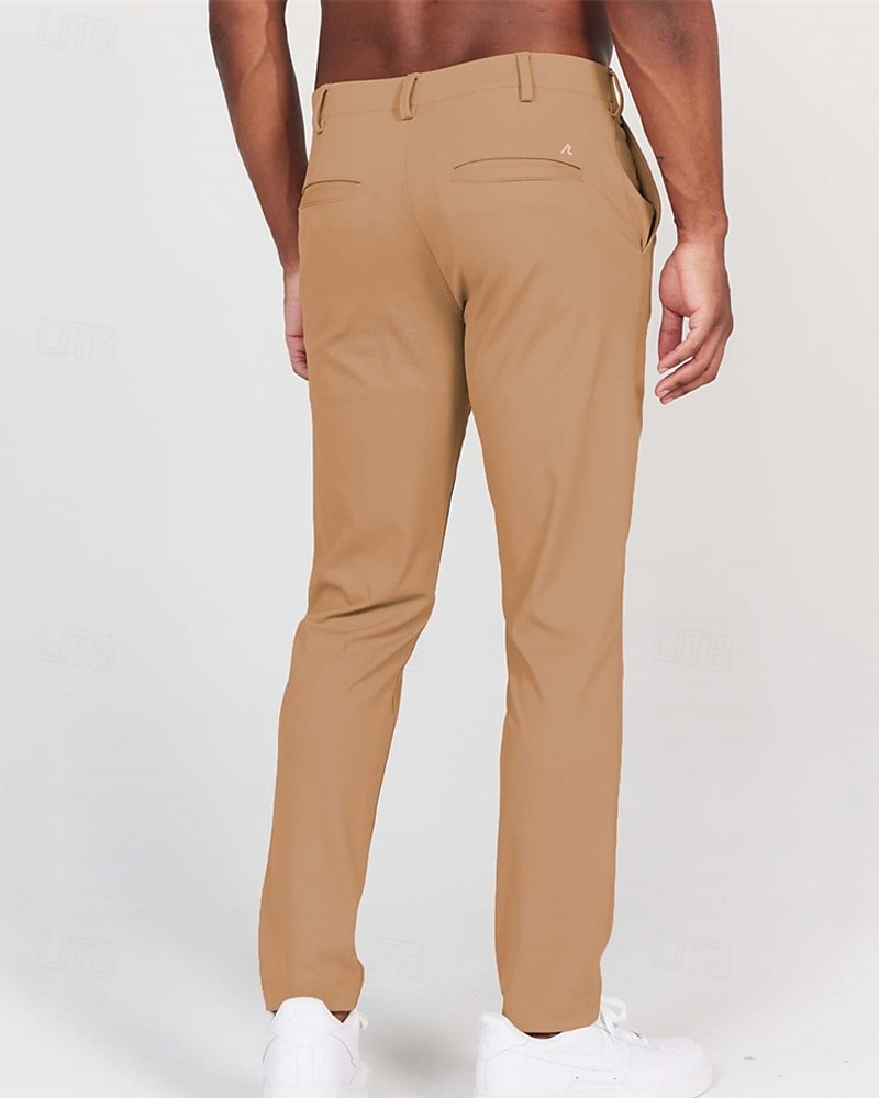 Voor heren Pakken Broek Chinese Knop Zak Effen Comfort Formeel Feest Werk Modieus Klassieke Stijl Zwart Wit Micro-elastisch 2026 - $12.49 –P7