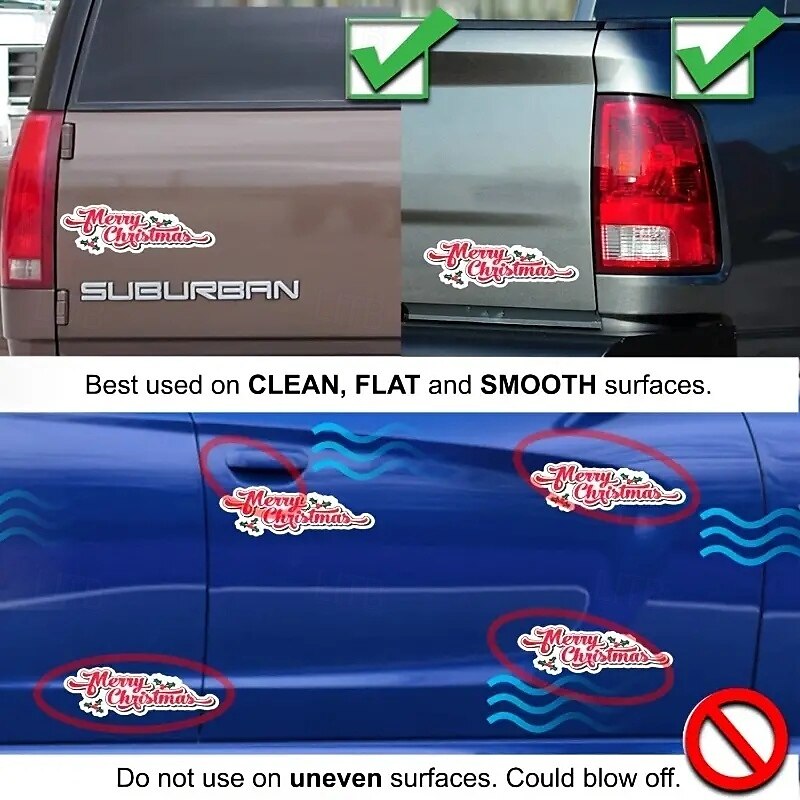 Christmas Reflective Car Magnets Refrigerator Magnets Christmas Magnetic Car Stickers 2025 - $13.99 –P2