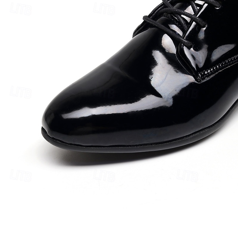 Men's Shiny Gold Lace-Up Dress Shoes - Sleek Formal Oxford Shoes for Parties, Events, and Performances 2025 - $54.99 –P3