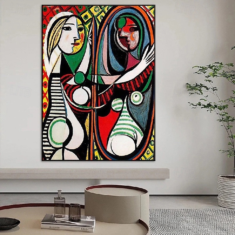 pablo picasso olajfestmény kézzel készített pablo picasso női absztrakt vászon művészet olajfestmény nappali hálószobába lakberendezés fali művészet pablo picasso stílusú festmény 2025 - $131.99 –P1