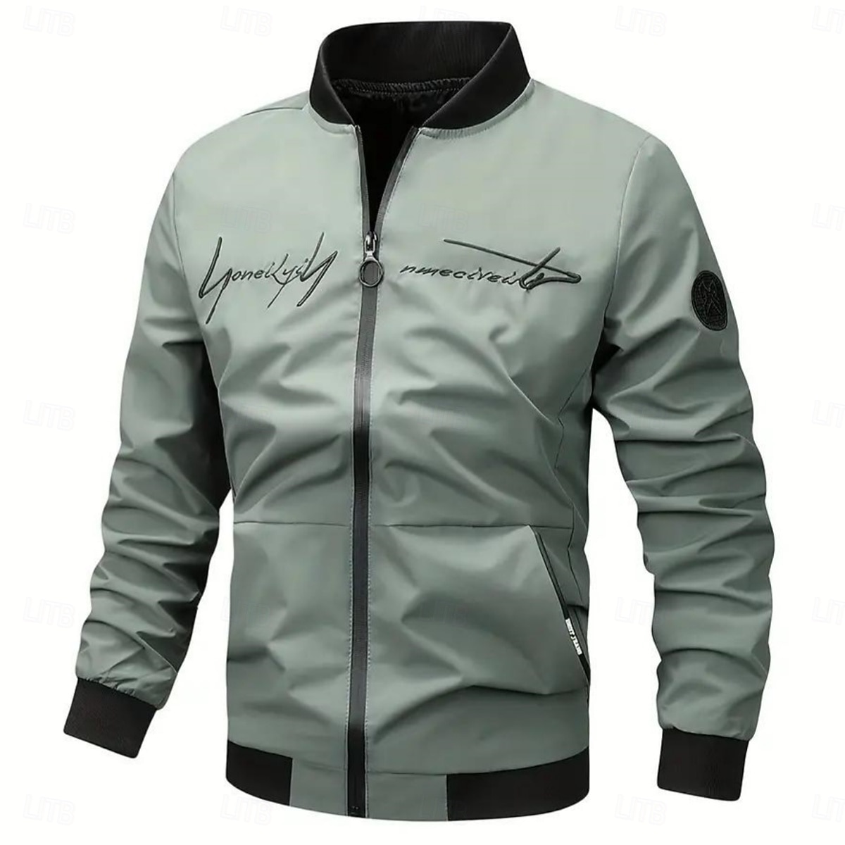 Men's Lightweight Jacket Outdoor Jacket Bomber Jacket Full Zip Spring &  Fall Active Black Navy Blue Dark Green Khaki Light Grey Jacket 2026 - $30.99 –P1
