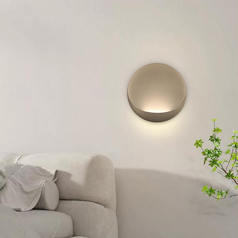 Modern Minimalist Round Aluminum LED Wall Sconce Lamp Indoor Modern Indoor Wall Lights Bedroom Metal Wall Light 110-240V 10W 2025 - $141.99 –P4
