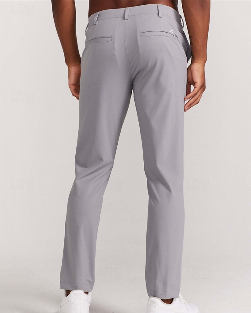 Voor heren Pakken Broek Chinese Knop Zak Effen Comfort Formeel Feest Werk Modieus Klassieke Stijl Zwart Wit Micro-elastisch 2026 - $12.49 –P13