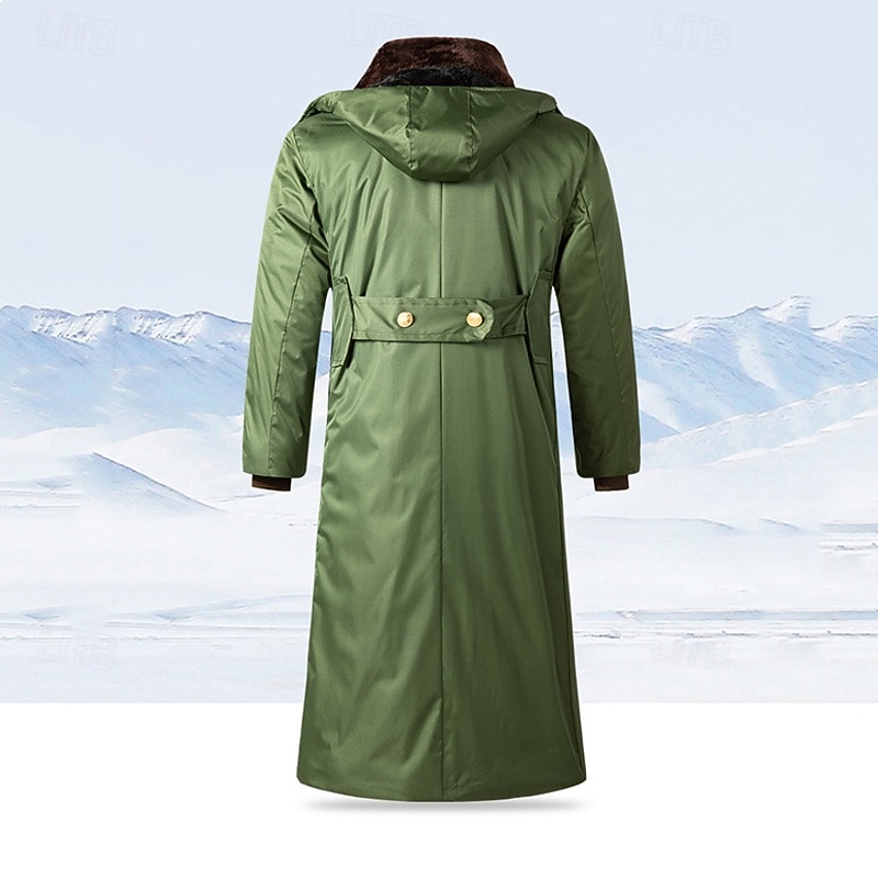 Hombre Abrigo de invierno Chaqueta de lana para senderismo Invierno Al aire libre Mantiene abrigado Forro Polar Resistente al Agua Resistente a arañazos Abrigos Viaje Negro Verde 2025 - $46.99 –P13
