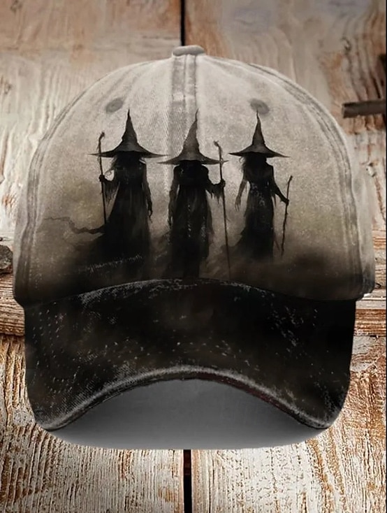 Férfi Baseball sapka Szalmakalap Kamionos kalap khakizöld Poliészter Állítható Divat Halloween Fesztivál Grafika Szellem Minta Alkalmi / Napi 2025 - $12.99 –P1