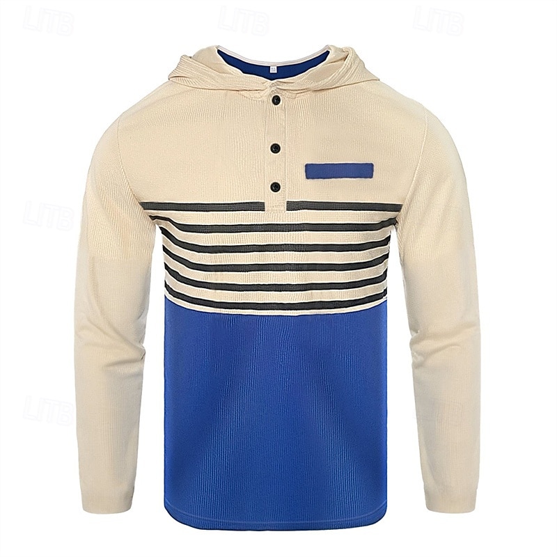 Męskie Bluza z Kapturem Dres Bluza Czarny Biały Królewski błękit Khaki Ciemnoszary Kaptur Pasek 2-częściowa Sport i turystyka Codzienny Święto Moda miejska Podstawowy Codzienny Wiosna i jesień Odzież 2026 - $41.99 –P3