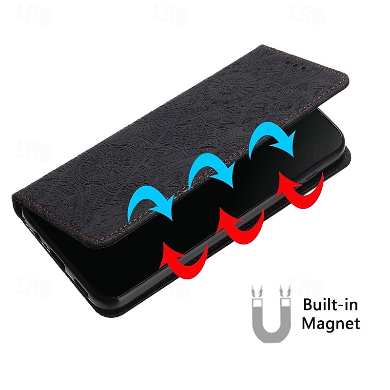 Phone Case For Samsung Galaxy S25 Ultra S24 Ultra S24 Plus S24 S24 FE S23 S22 S21 S20 Plus Ultra S21 FE A55 A35 A25 A15 5G A54 A34 A14 A73 A53 A33 A23 A13 Back Cover with Stand Holder Magnetic Card 2025 - $20.99 –P9