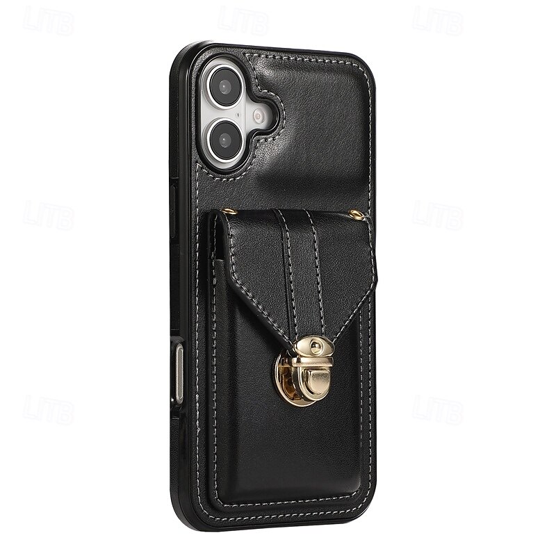 2025年 電話 ケース 用途 iPhone 16 Pro Max プラス iPhone 15 プロマックスプラス iPhone 14 13 12 11 Pro Max Mini SE X XR XS Max 8 7 Plus バックカバー スタンド付き ストラップ付き カード挿入口 レトロ風 TPU PUレザー  コレクション – $19.99 –P12