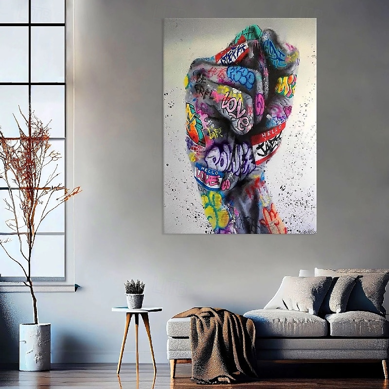 Straßenkunst-Ölgemälde, handgefertigt, abstrakt, Straßenarthritis-Gemälde auf Leinwand, Pop-Art, strukturiertes Ölgemälde, handgemalt, Pop-Art, moderne Wandkunst, handgemaltes Kunstwerk für 2025 - $217.09 –P7