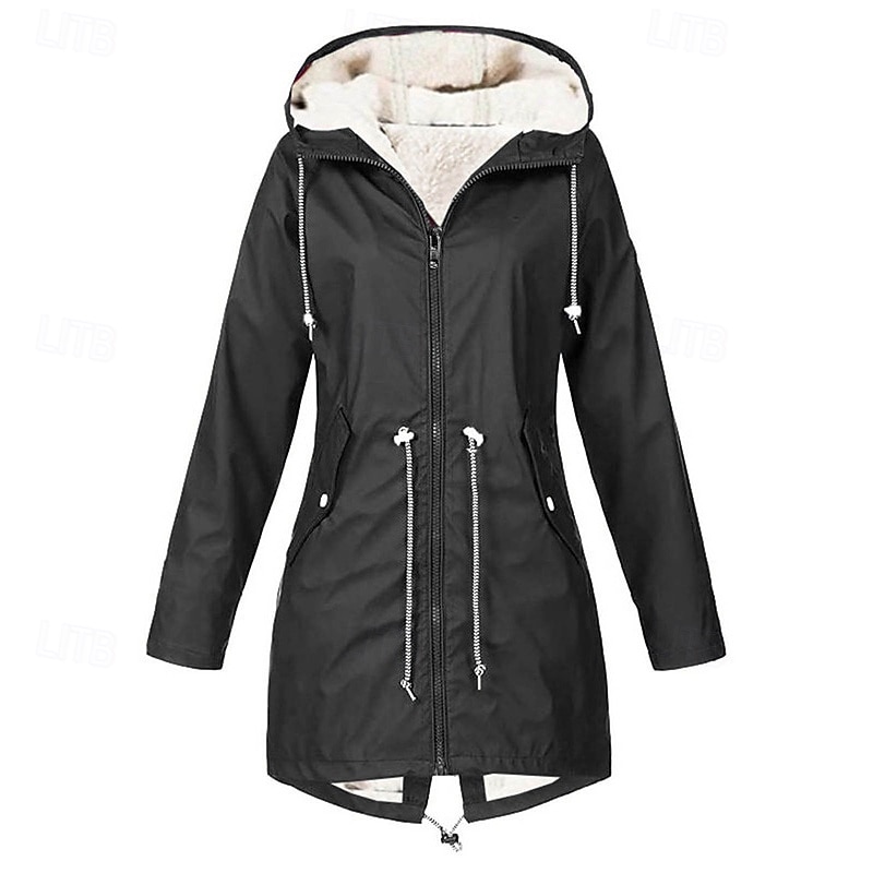 Mulheres Casaco de inverno Jaqueta de lã para caminhada Inverno Ao ar livre Prova-de-Água Quente Macio Confortável Jaquetas em Velocino Zip Completo Campismo / Escursão / Espeleologismo Viajar de 2026 por $52.99 –P2