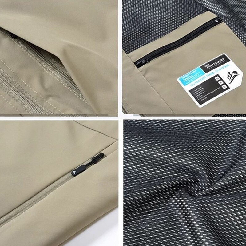 Pánské Kamizelka Vesta Rybářská vesta Dağcı Yeleği Denní Rande Dovolená Módní Na běžné nošení Jaro léto Kapsy Polyester Pohodlné Bez vzoru Zip Stojáček Běžný Černá Khaki Armádní zelená Tmavomodrá 2025 - $31.99 –P8