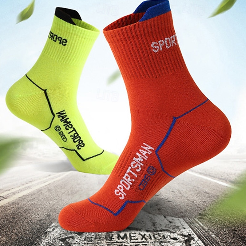 Hombre Calcetines Calcetines de bicicleta Calcetines deportivos Calcetines atléticos Camping / Senderismo Ejercicio al Aire Libre Ciclismo / Bicicleta Bicicleta / Ciclismo Mantiene abrigado 2025 - $3.19 –P7