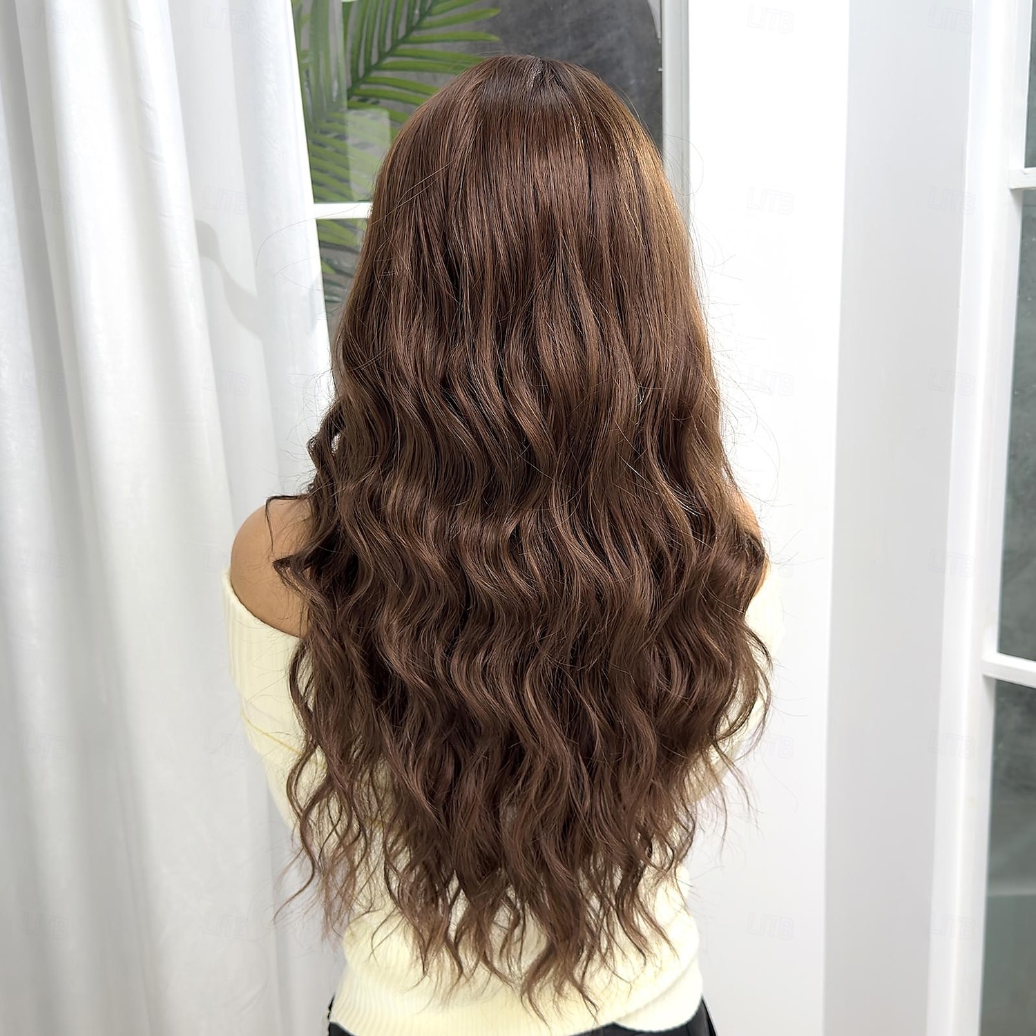 Synthetische pruiken Uniformen carrière Kostuums Prinses Gekruld Golvend Middelste stuk Gelaagd kapsel Machinegemaakt Pruik 66.0 cm Donker Bruin Synthetisch haar Dames Cosplay Feest Modieus 2025 - $31.99 –P4